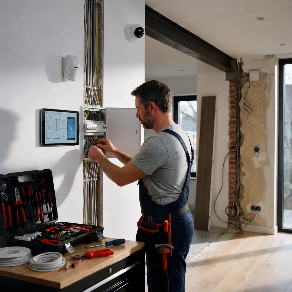 Contrôle d'une installation électrique par un électricien
